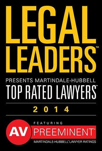 Legal Leaders | Presents Martindale-Hubbell | Top Rated Lawyers | 2014